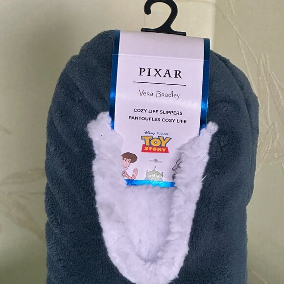 VERA BRADLEY DISNEY PIXAR COZY LIFE SLIPPERS:NWT ANDY'S ROOM MR./MRS. POTATOHEAD - Picture 3 of 8